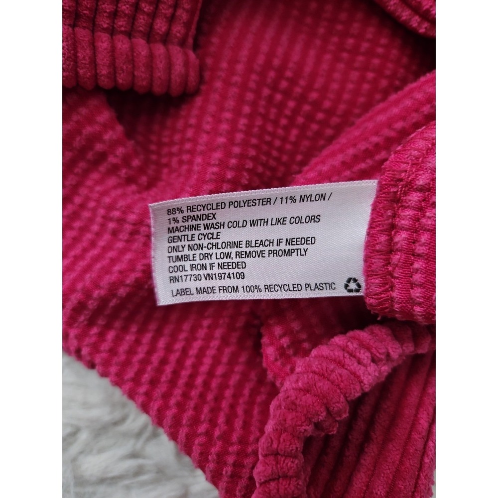 Wild Fable Corduroy Shacket Womens Large‎ L Pink Button Down Jacket Ribbed Y2K - Picture 3 of 12